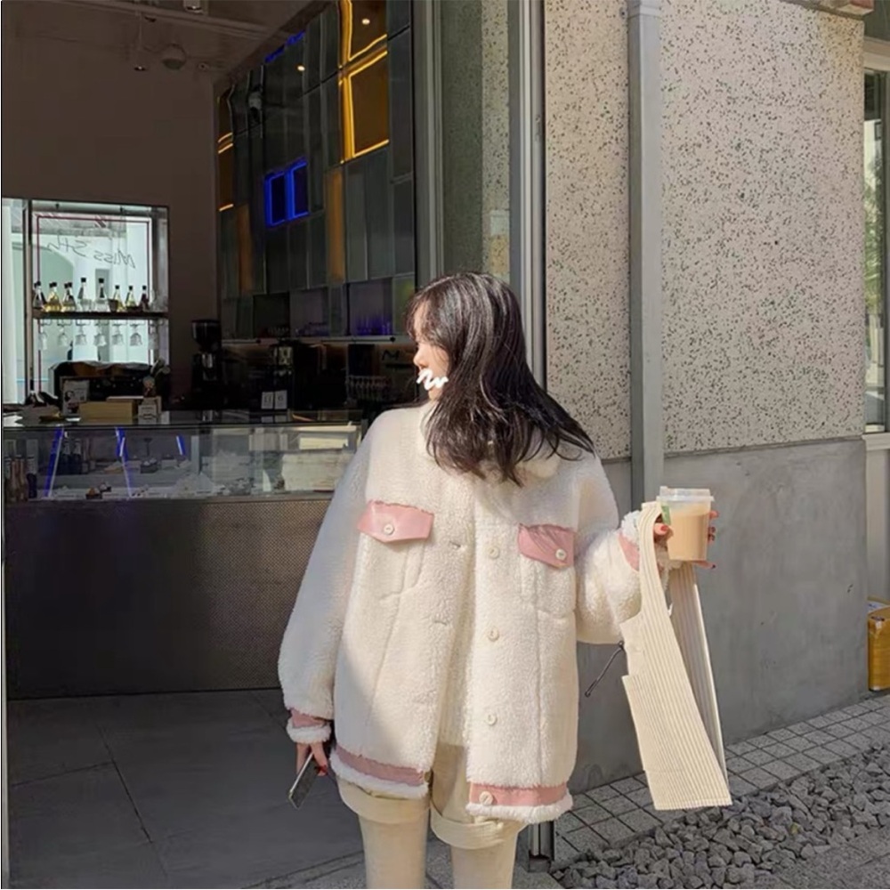 Faux fur jacket